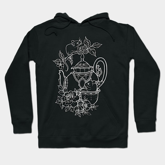 Mouse tea party Hoodie by Galaxy Apparel